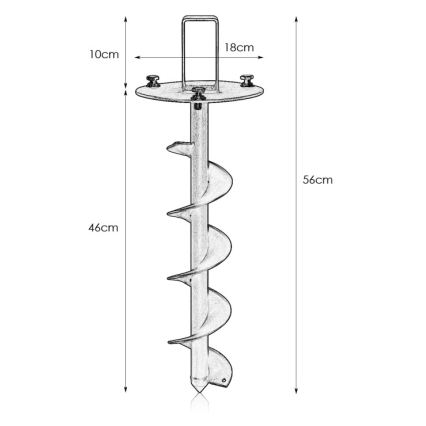 Markslöjd 108172 - Βίδα εδάφους GARDEN24 μαύρη