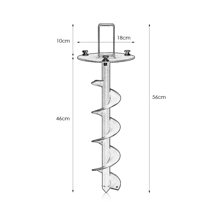 Markslöjd 108172 - Βίδα εδάφους GARDEN24 μαύρη