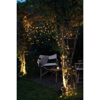 Markslöjd 108179 - LED εξωτερική χριστουγεννιάτικη κουρτίνα GARDEN24 160xLED/24V 3,1m θερμό λευκό