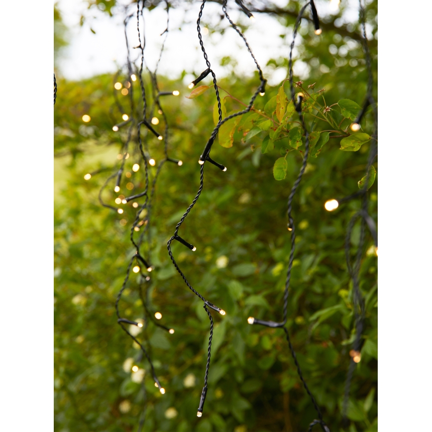 Markslöjd 108179 - LED εξωτερική χριστουγεννιάτικη κουρτίνα GARDEN24 160xLED/24V 3,1m θερμό λευκό
