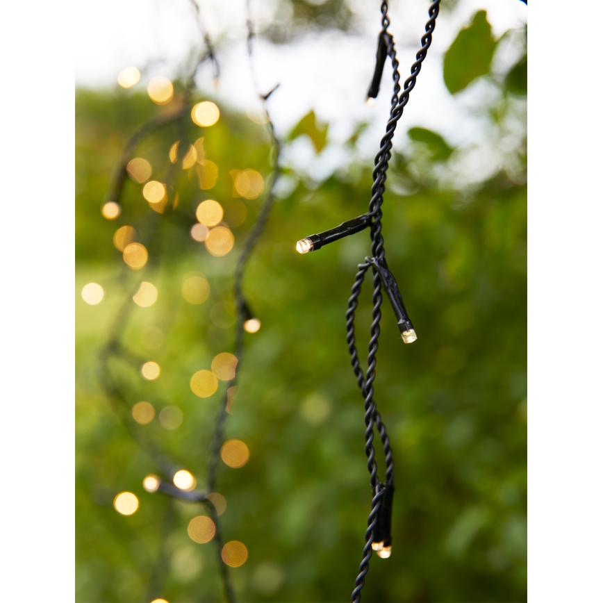 Markslöjd 108179 - LED εξωτερική χριστουγεννιάτικη κουρτίνα GARDEN24 160xLED/24V 3,1m θερμό λευκό