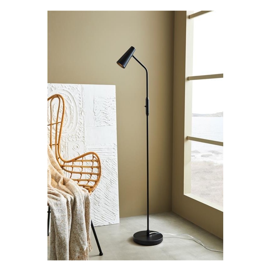 Markslöjd 108206 - Λάμπα δαπέδου CREST 1xGU10/7W/230V μαύρο