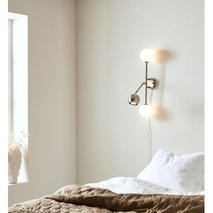 Markslöjd 108256 - Φωτιστικό τοίχου BESIDE 2xG9/20W/230V + 1xGU10/7W/230V ματ χρώμιο