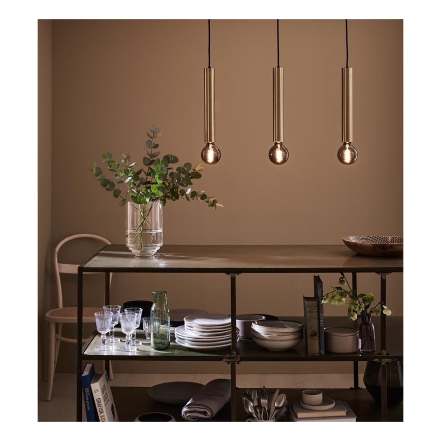 Markslöjd 108261 - Πολύφωτο κρεμαστό ράγα SENCILLO 3xE27/40W/230V χρυσό