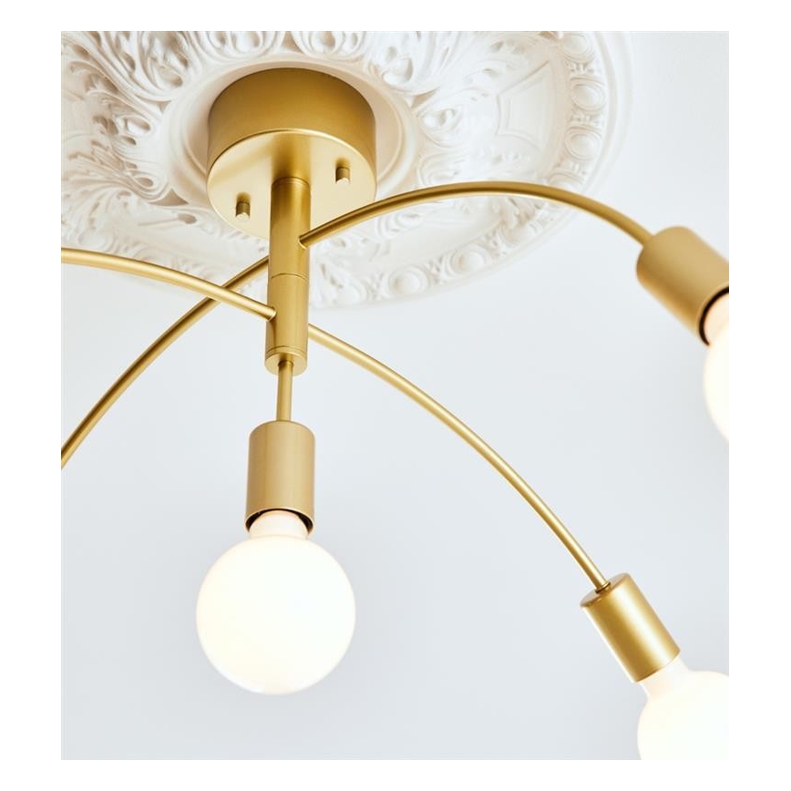 Markslöjd 108285 - Πλαφονιέρα οροφής πολύφωτο CYGNUS 5xE27/40W/230V χρυσό