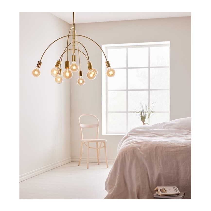 Markslöjd 108289 - Πολύφωτο κρεμαστό LAVELLO 9xE27/40W/230V χρυσό