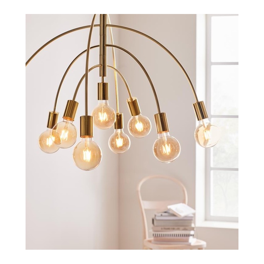 Markslöjd 108289 - Πολύφωτο κρεμαστό LAVELLO 9xE27/40W/230V χρυσό