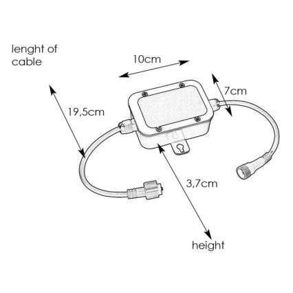 Markslöjd 108332 - Κουτί ασφαλειών GARDEN24 24V IP44