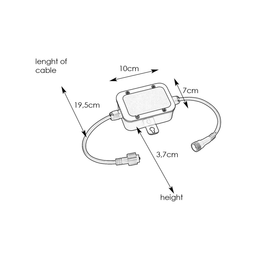 Markslöjd 108332 - Κουτί ασφαλειών GARDEN24 24V IP44