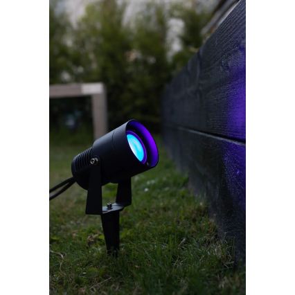 Markslöjd 108404 - LED RGBW Φωτιστικό εξωτερικού χώρου GARDEN24 LED/6W/24V 30 cm IP44 μαύρο