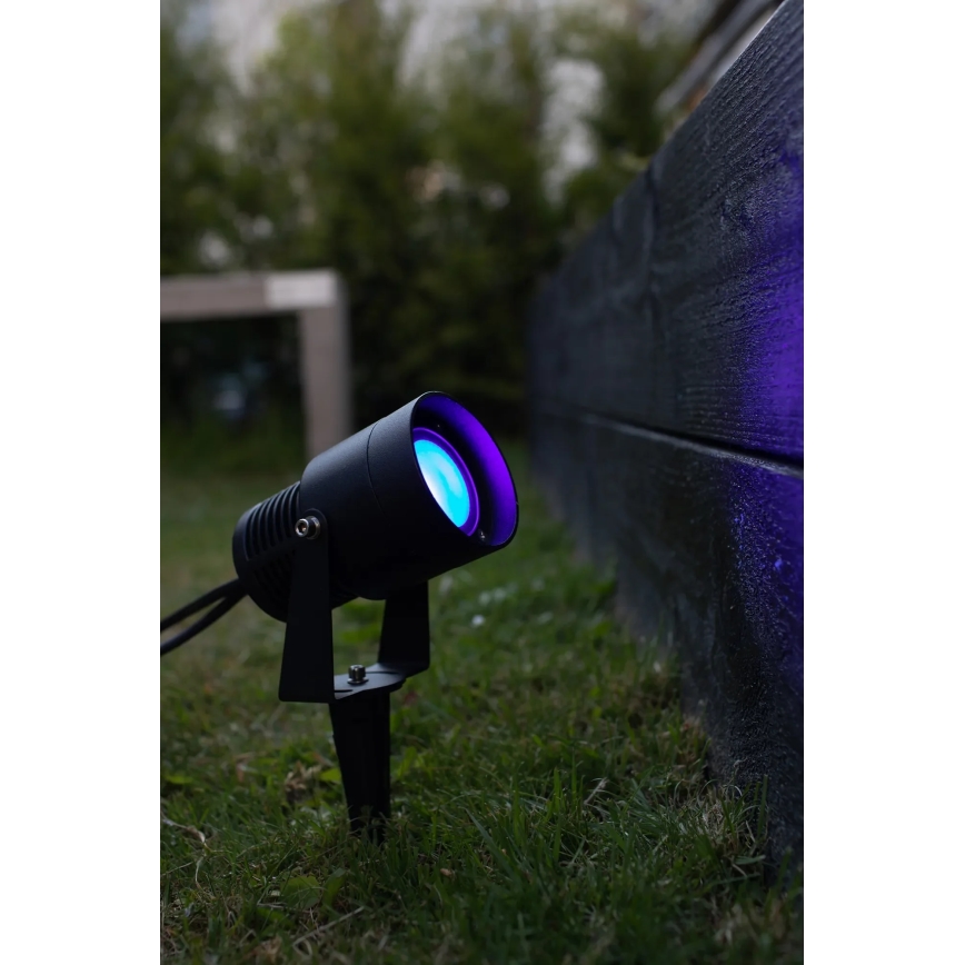 Markslöjd 108404 - LED RGBW Φωτιστικό εξωτερικού χώρου GARDEN24 LED/6W/24V 30 cm IP44 μαύρο