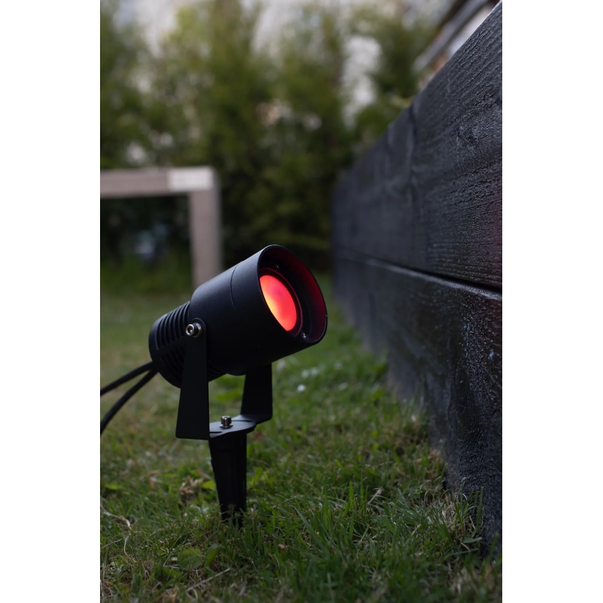 Markslöjd 108404 - LED RGBW Φωτιστικό εξωτερικού χώρου GARDEN24 LED/6W/24V 30 cm IP44 μαύρο