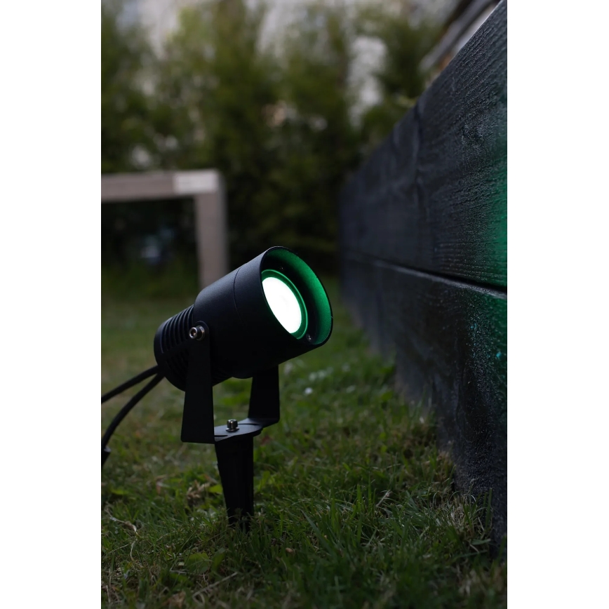 Markslöjd 108404 - LED RGBW Φωτιστικό εξωτερικού χώρου GARDEN24 LED/6W/24V 30 cm IP44 μαύρο