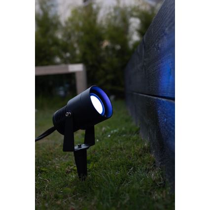 Markslöjd 108404 - LED RGBW Φωτιστικό εξωτερικού χώρου GARDEN24 LED/6W/24V 30 cm IP44 μαύρο