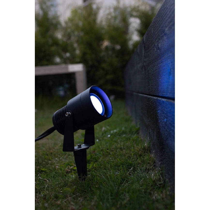 Markslöjd 108404 - LED RGBW Φωτιστικό εξωτερικού χώρου GARDEN24 LED/6W/24V 30 cm IP44 μαύρο