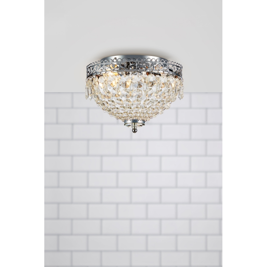 Markslöjd 108423 - Φωτιστικό οροφής JOLINE 2xE14/40W/230V ματ χρώμιο