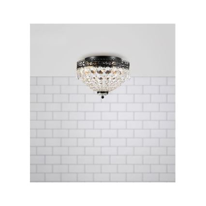 Markslöjd 108424 - Φωτιστικό οροφής JOLINE 2xE14/40W/230V μαύρο
