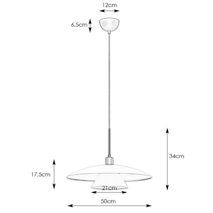 Markslöjd 108430 - Κρεμαστό φωτιστικό οροφής MILLINGE 1xE27/40W/230V λευκό