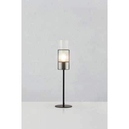 Markslöjd 108555 - Eπιτραπέζια λάμπα TUBO 1xE14/40W/230V 50 cm μαύρο/clear