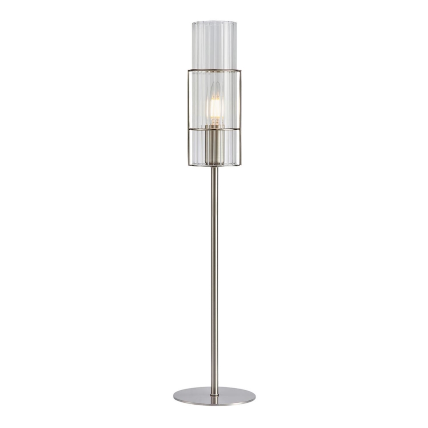 Markslöjd 108558 - Eπιτραπέζια λάμπα TUBO 1xE14/40W/230V 65 cm γυαλιστερό χρώμιο/clear