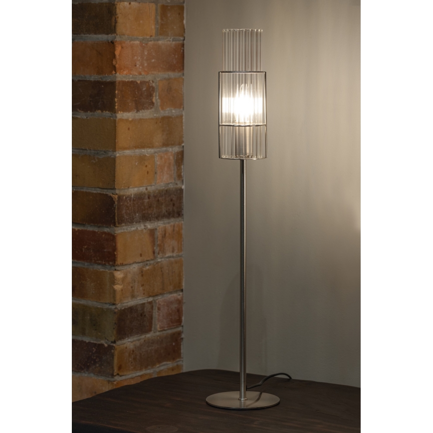 Markslöjd 108558 - Eπιτραπέζια λάμπα TUBO 1xE14/40W/230V 65 cm γυαλιστερό χρώμιο/clear