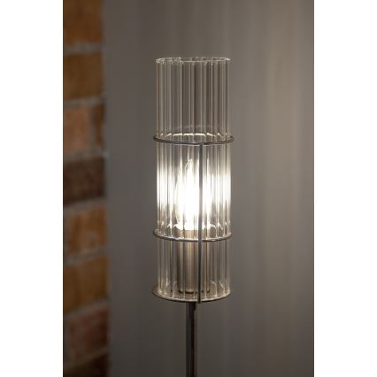 Markslöjd 108558 - Eπιτραπέζια λάμπα TUBO 1xE14/40W/230V 65 cm γυαλιστερό χρώμιο/clear