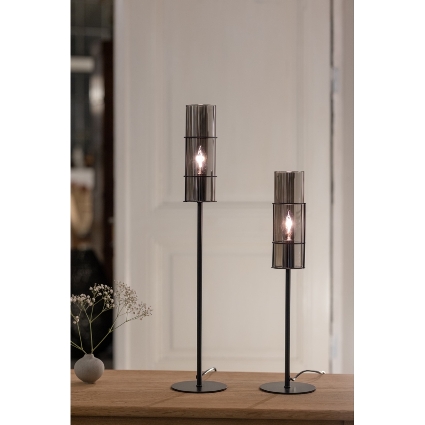 Markslöjd 108559 - Eπιτραπέζια λάμπα TUBO 1xE14/40W/230V 50 cm μαύρο