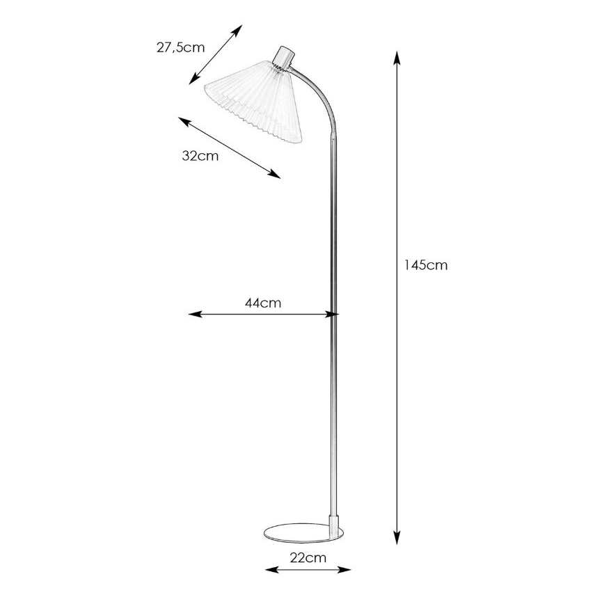 Markslöjd 108569 - Επιδαπέδια λάμπα MIRA 1xE27/40W/230V χρυσαφί