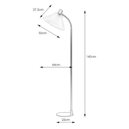 Markslöjd 108569 - Επιδαπέδια λάμπα MIRA 1xE27/40W/230V χρυσαφί