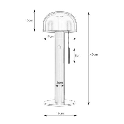 Markslöjd 108577 - Eπιτραπέζια λάμπα COSTA 2xG9/18W/230V λευκό/ματ χρώμιο