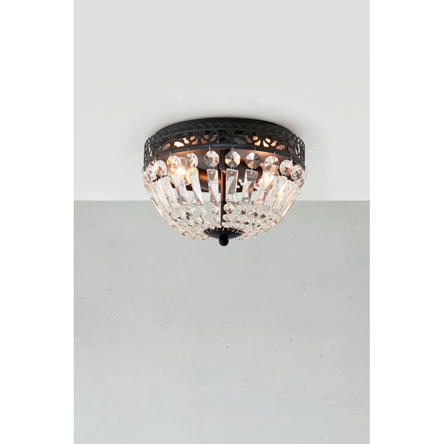 Markslöjd 108598 - Φωτιστικό οροφής ETIENNE 2xE14/40W/230V μαύρο