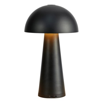 Markslöjd 108655 - LED Dimmable επαναφορτιζόμενο φωτιστικό FUNGI LED/1,5W/5V IP44 μαύρο