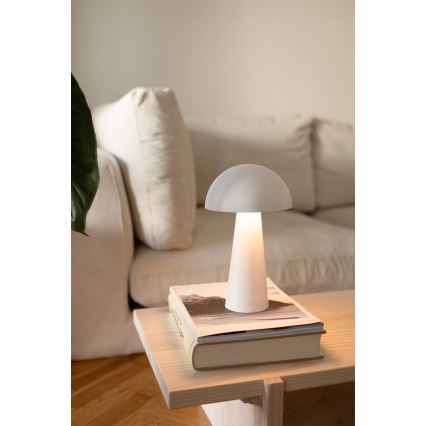 Markslöjd 108656 - LED Dimmable επαναφορτιζόμενο φωτιστικό FUNGI LED/1,5W/5V IP44 λευκό