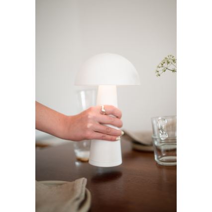 Markslöjd 108656 - LED Dimmable επαναφορτιζόμενο φωτιστικό FUNGI LED/1,5W/5V IP44 λευκό