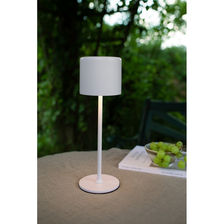 Markslöjd 108658 - LED Dimming rechargeable lamp FILO LED/2W/5V IP44 30 cm λευκό