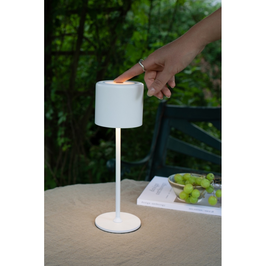 Markslöjd 108658 - LED Dimming rechargeable lamp FILO LED/2W/5V IP44 30 cm λευκό