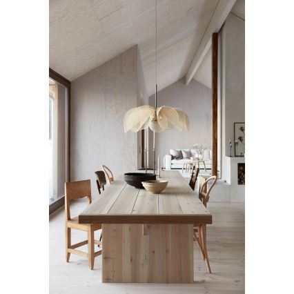 Markslöjd 108661 - Κρεμαστό φωτιστικό οροφής STYRKA 1xE27/40W/230V διάμετρος 75 cm μπεζ