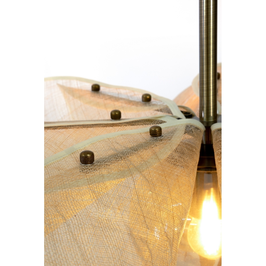 Markslöjd 108661 - Κρεμαστό φωτιστικό οροφής STYRKA 1xE27/40W/230V διάμετρος 75 cm μπεζ