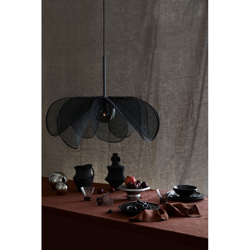 Markslöjd 108662 - Κρεμαστό φωτιστικό οροφής STYRKA 1xE27/40W/230V διάμετρος 75 cm μαύρο