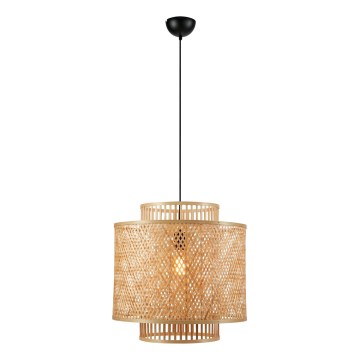 Markslöjd 108675 - Πολύφωτο με συρματόσχοινο STRATI 1xE27/40W/230V μπεζ/μπαμπού