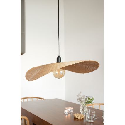 Markslöjd 108677 - Κρεμαστό φωτιστικό οροφής RAYO 1xE27/40W/230V μπεζ/μπαμπού