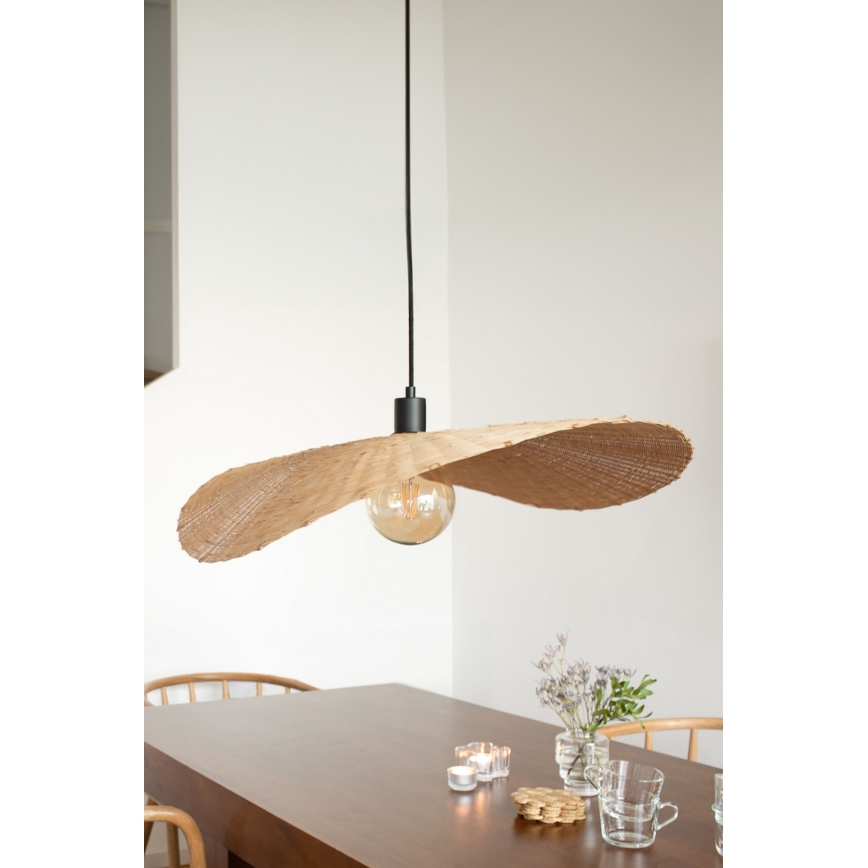 Markslöjd 108677 - Κρεμαστό φωτιστικό οροφής RAYO 1xE27/40W/230V μπεζ/μπαμπού