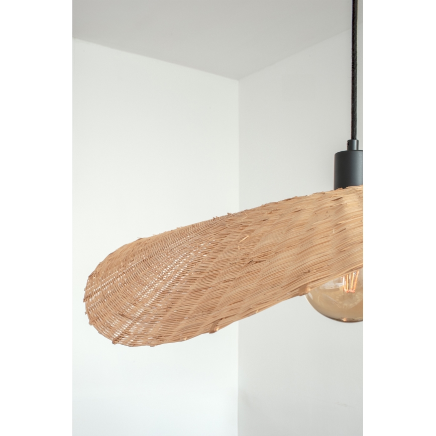 Markslöjd 108677 - Κρεμαστό φωτιστικό οροφής RAYO 1xE27/40W/230V μπεζ/μπαμπού