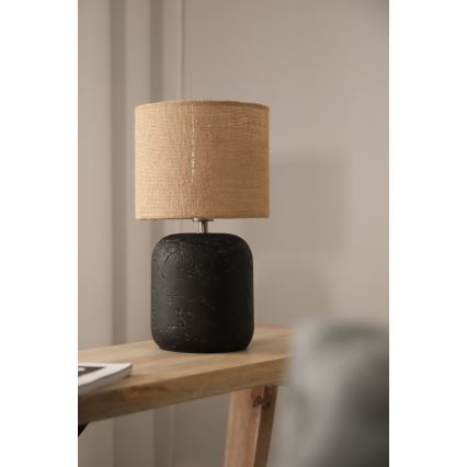 Markslöjd 108683 - Eπιτραπέζια λάμπα MONTAGNA 1xE14/40W/230V 32 cm μπεζ/μαύρο