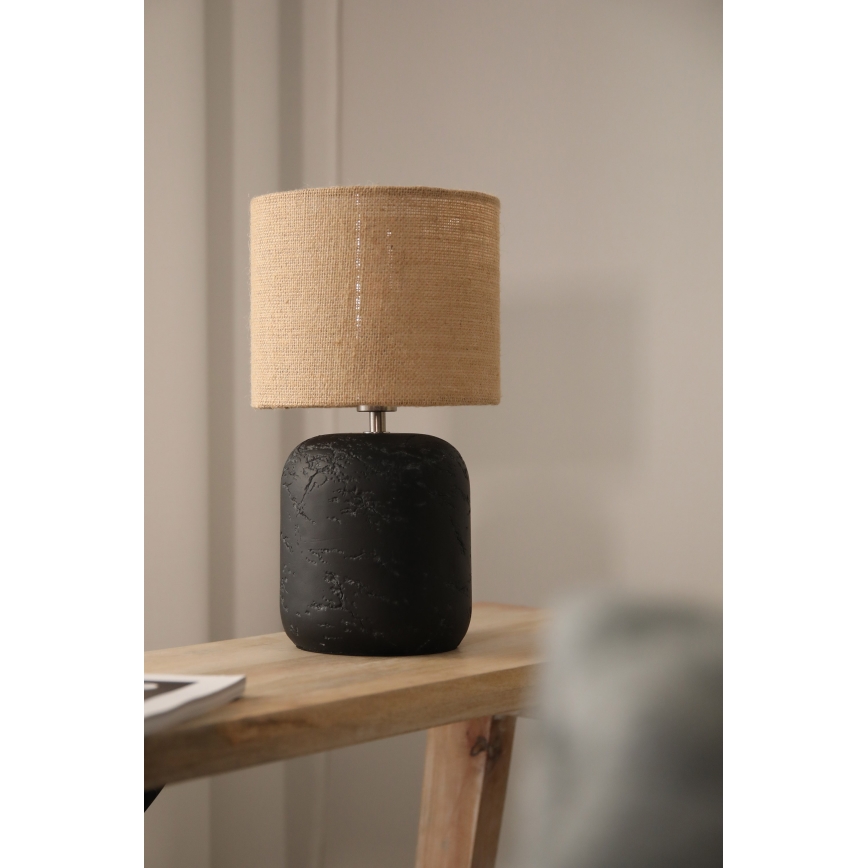 Markslöjd 108683 - Eπιτραπέζια λάμπα MONTAGNA 1xE14/40W/230V 32 cm μπεζ/μαύρο