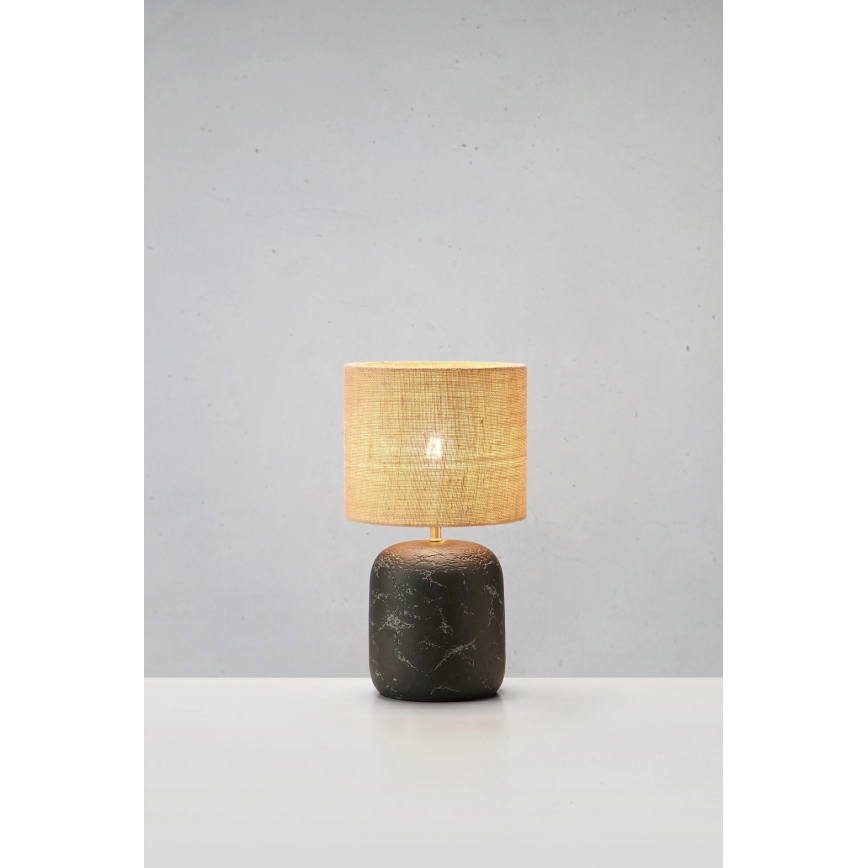 Markslöjd 108683 - Eπιτραπέζια λάμπα MONTAGNA 1xE14/40W/230V 32 cm μπεζ/μαύρο