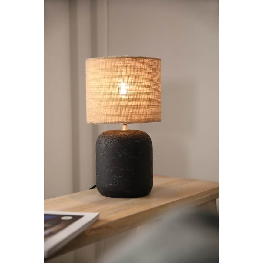 Markslöjd 108683 - Eπιτραπέζια λάμπα MONTAGNA 1xE14/40W/230V 32 cm μπεζ/μαύρο
