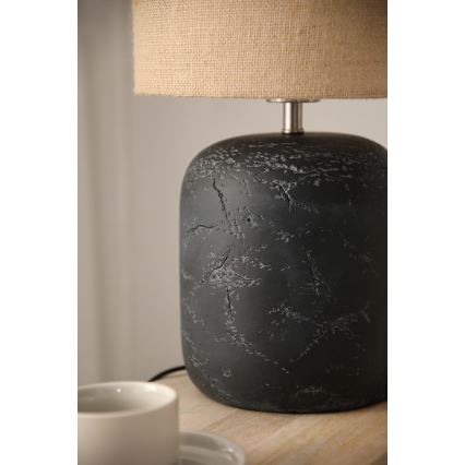 Markslöjd 108684 - Eπιτραπέζια λάμπα MONTAGNA 1xE14/40W/230V 45 cm μπεζ/μαύρο