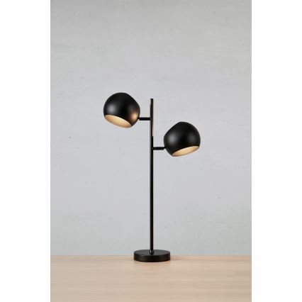 Markslöjd 108691 - Eπιτραπέζιο φωτιστικό EDGAR 2xE14/40W/230V μαύρο