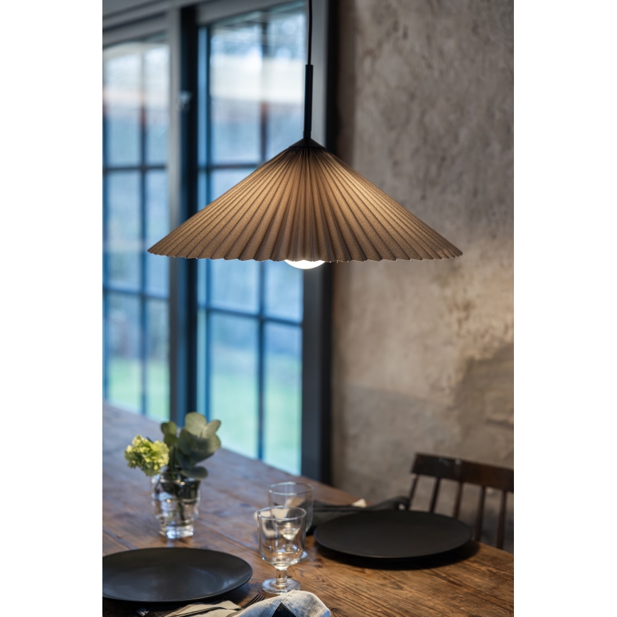 Markslöjd 108709 - Κρεμαστό φωτιστικό οροφής PLISADO 1xE27/40W/230V διάμετρος 50 cm γκρι